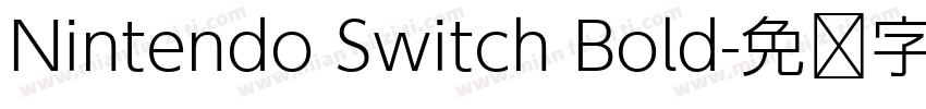 Nintendo Switch Bold字体转换